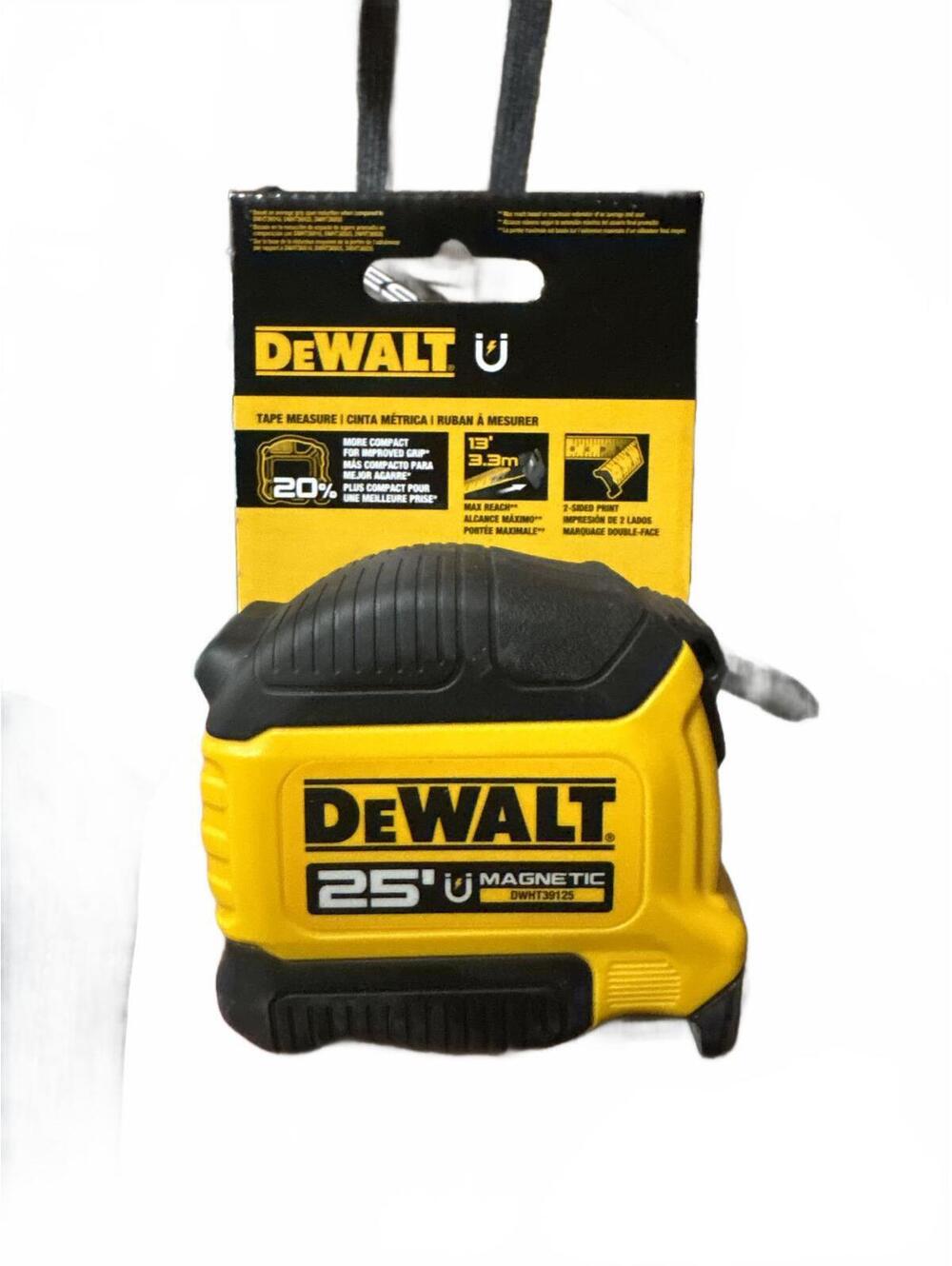 DEWALT 25 Ft. Compact Magnetic Tape Measure (Model DWHT39125)